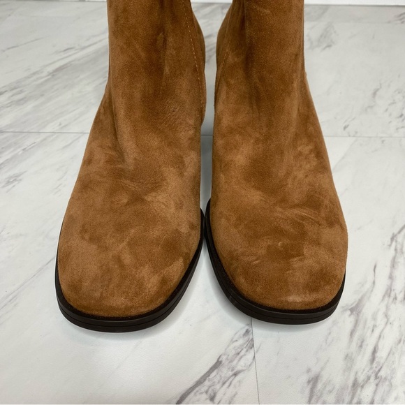 Paul Green Brown Suede Chelsea Heeled Bootie 6 / 8.5 - Picture 11 of 16